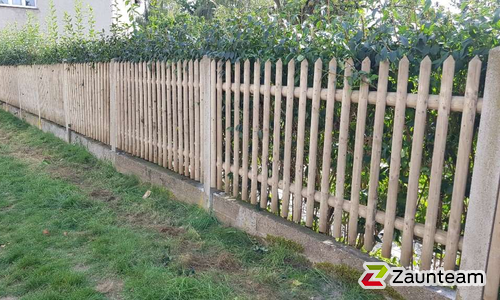 Palisadenzaun, weitere Modelle wurde in Leipzig von Zaunteam Leipzig, Leipzig im Jahr 2023 erstellt.