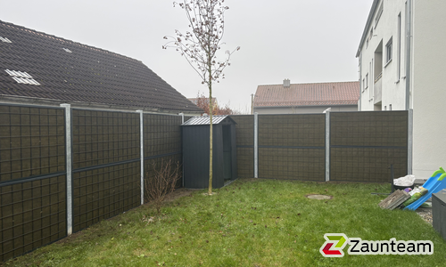 Schallschutzzaun Noistop Steel wurde in Affing von Zaunteam Schwaben-Nord, Todtenweis im Jahr 2025 erstellt.