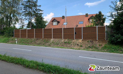 Schallschutzzaun Noistop Wood wurde in Aichach von Zaunteam Schwaben-Nord, Todtenweis im Jahr 2021 erstellt.