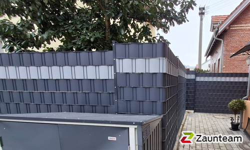 Flechtfix Vario Sichtschutz RAL Standardfarben wurde in Geislingen von Zaunteam Ulm, Lonsee im Jahr 2026 erstellt.