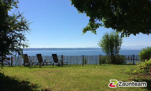 Kastanienzaun wurde in Tutzing von Zaunteam Ammersee, Hofstetten im Jahr 2019 erstellt.