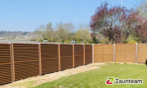 Schallschutzzaun Noistop Wood wurde in Taunusstein von Zaunteam Rheingau-Taunus, Aarbergen im Jahr 2021 erstellt.