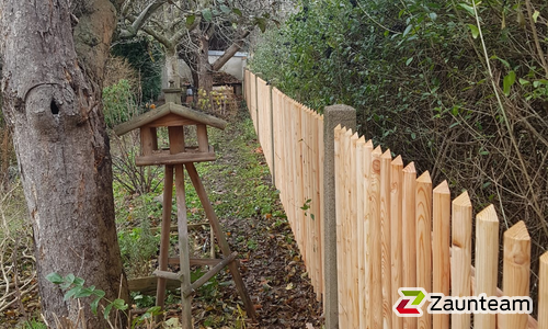 Palisadenzaun, weitere Modelle wurde in Dresden von Zaunteam Dresden-Süd, Dresden im Jahr 2024 erstellt.
