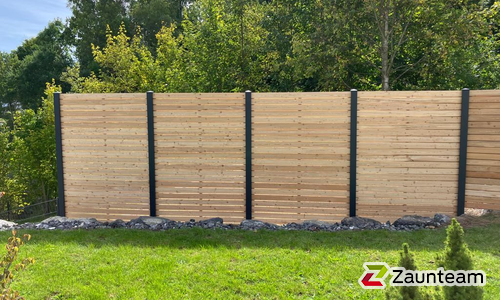 Holz Sichtschutz Rhombus wurde in Blaichach von Zaunteam Allgäu, Bad Hindelang - Unterjoch im Jahr 2022 erstellt.