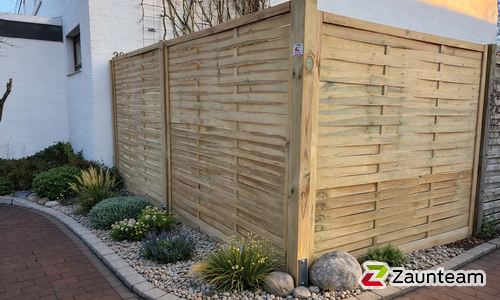 Lamellenzaun wurde in Kiel von Zaunteam Kiel, Kiel im Jahr 2025 erstellt.