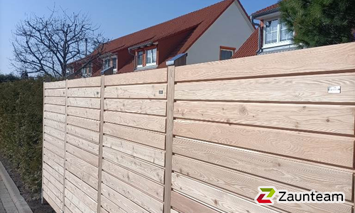 Holz Sichtschutz wurde in Halle von Zaunteam Halle, Halle im Jahr 2022 erstellt.
