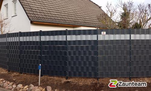 Flechtfix Vario Sichtschutz RAL Standardfarben wurde in Dessau-Rosslau von Zaunteam Fläming, Coswig im Jahr 2024 erstellt.