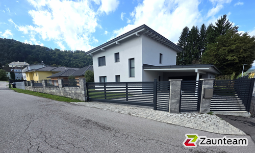 Schiebetor Aluminium wurde in Arnoldstein von Zaunteam Kärnten-Mitte, Arnoldstein im Jahr 2025 erstellt.