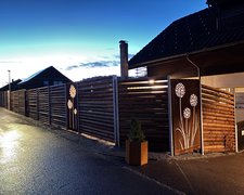 Palisaden-Sichtschutz wurde in Degersheim von Zaunteam Appenzellerland, Wasserauen im Jahr 2025 erstellt.