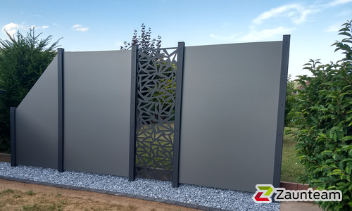 Aluminium Sichtschutz diverse wurde in Kirchzell von Zaunteam Westfranken, Eichenbühl im Jahr 2020 erstellt.