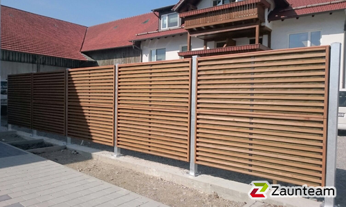 Schallschutzzaun Noistop Wood wurde in Kammlach von Zaunteam Allgäu GmbH & Co.KG, Bad Hindelang - Unterjoch im Jahr 2017 erstellt.