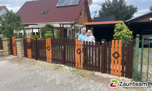 Classic Aluzaun RAL Standardfarbe / Aluminiumpfosten vierkant RAL Standardfarbe einbetoniert wurde in Biesenthal von Zaunteam Bernau, Bernau im Jahr 2026 erstellt.