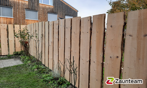 Holz Sichtschutz wurde in Grabs von Zaunteam Werdenberg, Werdenberg im Jahr 2021 erstellt.