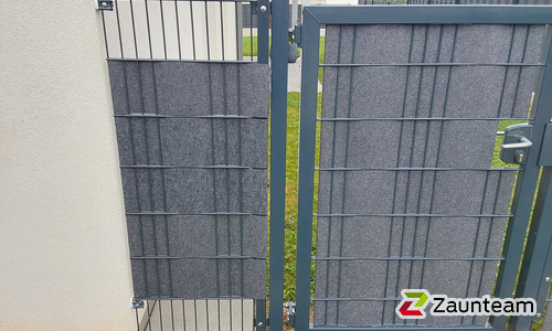 Flechtsichtschutztor 1-flüglig wurde in Stegersbach von Zaunteam Oststeiermark, Grafendorf bei Hartberg im Jahr 2025 erstellt.