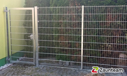 Doppelstabmattentor 1-flüglig wurde in Magdeburg von Zaunteam Magdeburg-Harz, Halberstadt im Jahr 2019 erstellt.