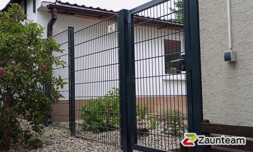 Doppelstabmattentor 1-flüglig wurde in Bad- Schmiedeberg von Zaunteam Fläming, Coswig im Jahr 2025 erstellt.