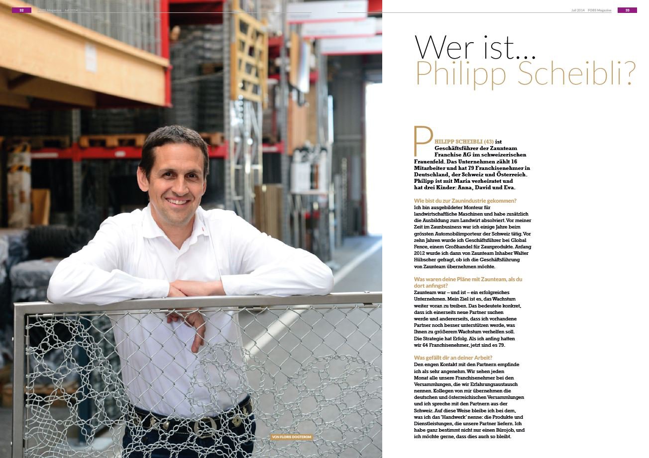News aus der Zaun Branche -  Wer ist Philipp Scheibli - Fencing Observer