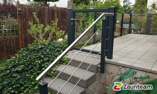 Geländer Aluminium diverse wurde in Erfurt von Zaunteam Thüringer Wald, Katzhütte im Jahr 2020 erstellt.