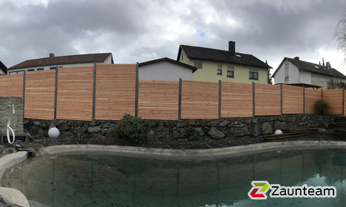 Holz Sichtschutz Rhombus wurde in Rosenfeld von Zaunteam Lkr. Rottweil, Dietingen-Rotenzimmern im Jahr 2021 erstellt.