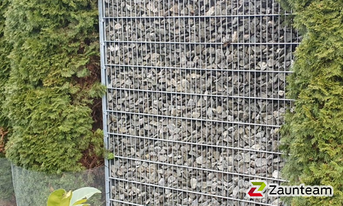 Gabionen Kombination wurde in Neu- Ulm  von Zaunteam Ulm, Lonsee im Jahr 2025 erstellt.