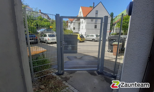 Doppelstabmattentor 1-flüglig wurde in Kempten von Zaunteam Allgäu, Bad Hindelang - Unterjoch im Jahr 2022 erstellt.
