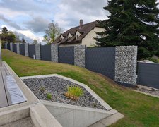 Gabionen Kombination wurde in Savigny von Swissclôture Léman, Forel (Lavaux) im Jahr 2025 erstellt.
