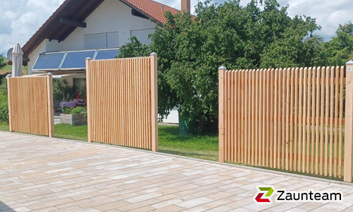 Holz Sichtschutz wurde in Stockach von Zaunteam Obere Donau-Bodensee, Sauldorf-Krumbach im Jahr 2024 erstellt.