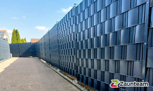 Flechtfix Vario Sichtschutz RAL Standardfarben wurde in Obersontheim von Zaunteam Schwäbisch Hall, Schwäbisch Hall im Jahr 2026 erstellt.
