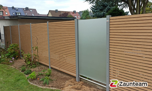 Aluminium Sichtschutz diverse wurde in Dessau-Rosslau von Zaunteam Fläming, Coswig im Jahr 2021 erstellt.
