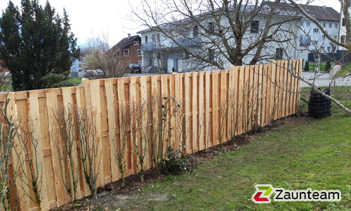 Holz Sichtschutz Western wurde in Sennwald von Zaunteam Werdenberg, Werdenberg im Jahr 2019 erstellt.