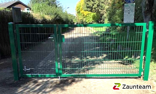 Doppelstabmattentor 2-flüglig wurde in Leipzig von Zaunteam Leipzig, Leipzig im Jahr 2021 erstellt.